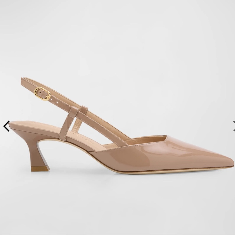 Stuart Weitzman
Vinnie Patent Kitten Slingback Pumps
$525
50mm BEIGE 6.5B NEW - Picture 2 of 16